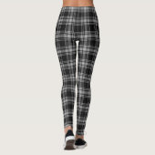 Menzies Black Scottish Tartan Pset Pattern Leggings (Achterkant)