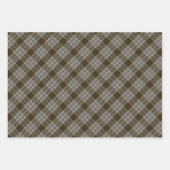 Menzies Brown Tartan Schots Plaid Inpakpapier Vel (Voorkant)