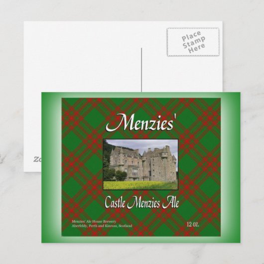 Menzies' Castle Menzies Ale Briefkaart (Voorkant / Achterkant)