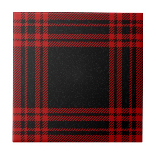 Menzies Clan Hunting Tartan Pset Pattern Tegeltje (Voorkant)