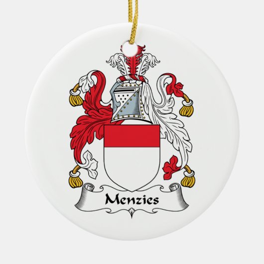 Menzies Family Crest Keramisch Ornament (Voorkant)