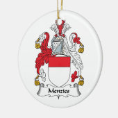 Menzies Family Crest Keramisch Ornament (Links)