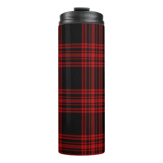 Menzies Hunting Tartan Scottish Pset Pattern Thermosbeker (Voorkant)