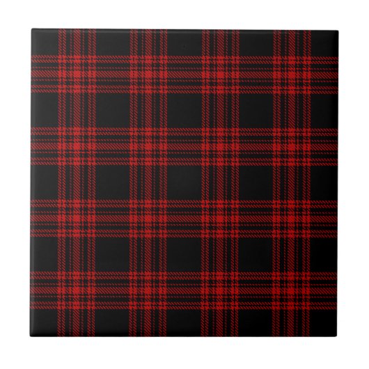 Menzies Hunting Tartan Tegeltje (Voorkant)