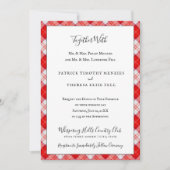 Menzies Red Clan Tartan Scottish Pset Kaart (Voorkant)