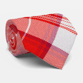 Menzies Red Clan Tartan Scottish Pset Stropdas (Opgerold)