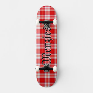 Menzies Rode Clan Tartan Schotse Plaid Persoonlijk Skateboard