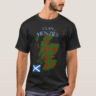 Menzies Scottish Clan Tartan Schotland T-shirt