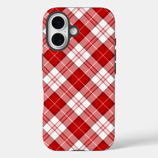 Menzies tartan red white plaid Case-Mate iPhone case (Achterkant)
