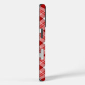 Menzies tartan red white plaid Case-Mate iPhone case (Achterkant / Rechts)