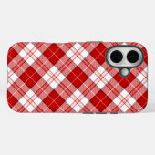 Menzies tartan red white plaid Case-Mate iPhone case (Achterkant (horizontaal))