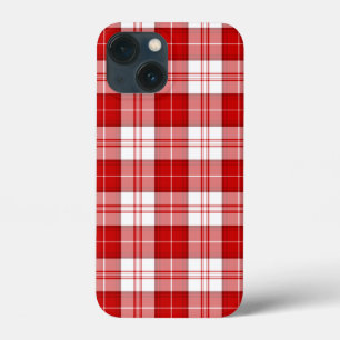 Menzies tartan red white plaid Case-Mate iPhone case