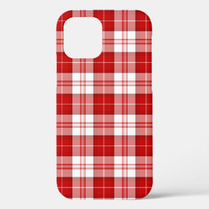 Menzies tartan red white plaid Case-Mate iPhone case