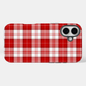 Menzies tartan red white plaid Case-Mate iPhone case (Achterkant (horizontaal))
