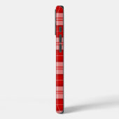 Menzies tartan red white plaid Case-Mate iPhone case (Achterkant / Links)