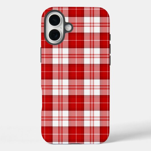 Menzies tartan red white plaid Case-Mate iPhone case (Achterkant)