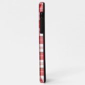 Menzies tartan red white plaid Case-Mate iPhone case (Achterkant/links)