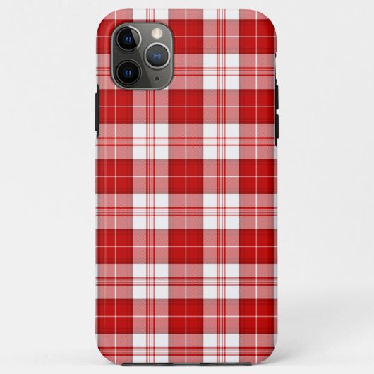 Menzies tartan red white plaid Case-Mate iPhone case (Achterkant)