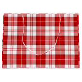 Menzies tartan red white plaid groot cadeauzakje (Voorkant)