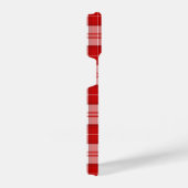 Menzies tartan red white plaid iPhone hoesje (Rechterkant)