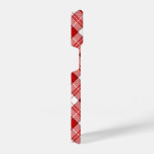 Menzies tartan red white plaid iPhone hoesje (Rechterkant)