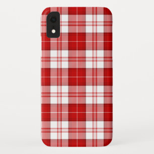 Menzies tartan rood wit geruit Case-Mate iPhone case
