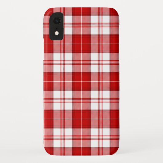 Menzies tartan rood wit geruit Case-Mate iPhone case (Achterkant)