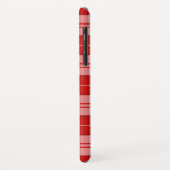 Menzies tartan rood wit geruit Case-Mate iPhone case (Achterkant/links)