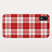 Menzies tartan rood wit geruit Case-Mate iPhone case (Achterkant (horizontaal))