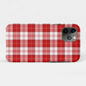 Menzies tartan rood wit geruit Case-Mate iPhone case (Achterkant (horizontaal))