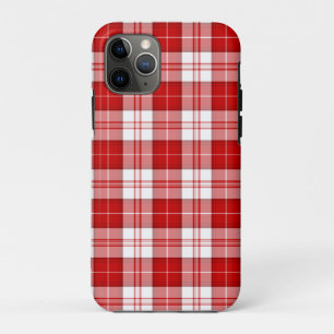 Menzies tartan rood wit geruit Case-Mate iPhone case