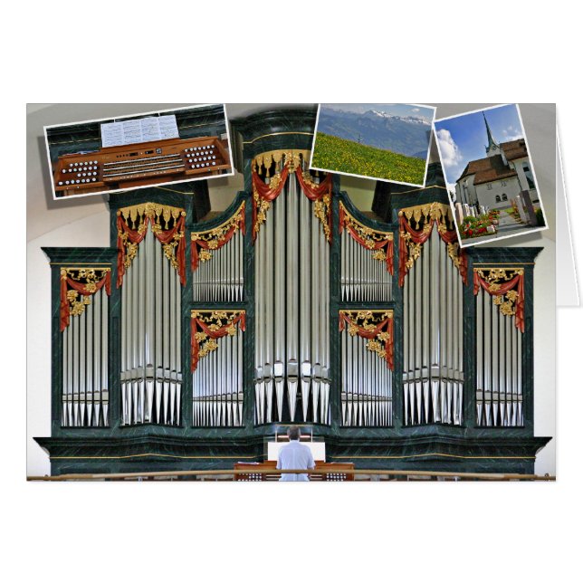 Menzingen parochiekerk orgel, Zwitserland (Voorkant Horizontaal)