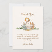 Meodow  Little Duckling Garden Baby shower Bedankkaart (Voorkant)
