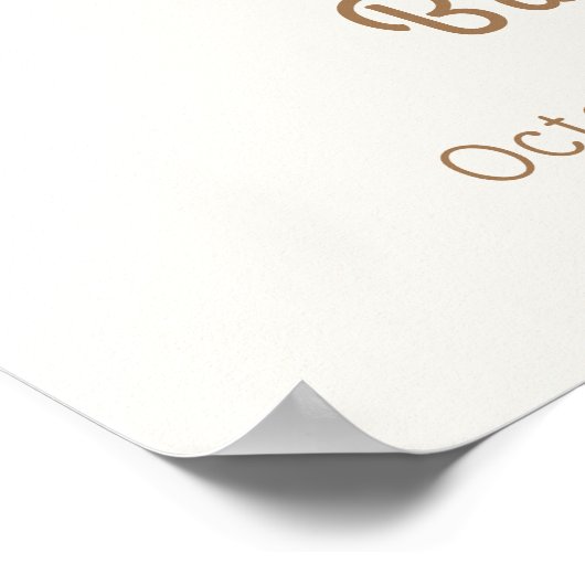 Meodow Little Duckling Garden Baby shower Welkom Poster (Hoek)