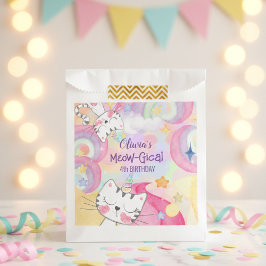 Meogisch caticorn verjaardag Favor Bag Bedankzakje