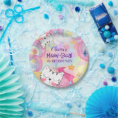 Meogisch caticorn verjaardagspapier bord (Feest)