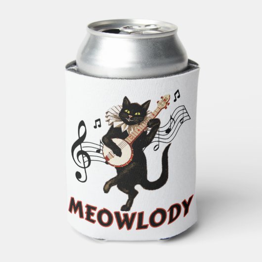 Meolody Cat Music Guitar Blikjeskoeler (Blikje Voorkant)