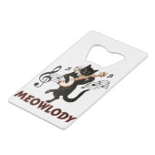 Meolody Cat Music Guitar Creditkaart Flessenopener (Achterkant Gekanteld)