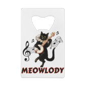 Meolody Cat Music Guitar Creditkaart Flessenopener (Achterkant)