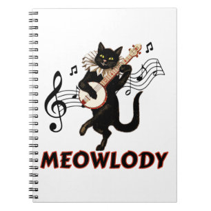 Meolody Cat Music Guitar Notitieboek