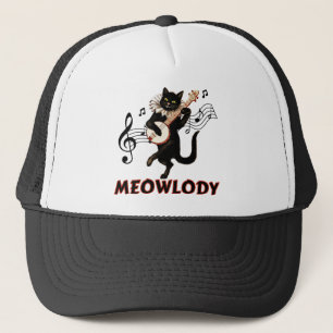 Meolody Cat Music Guitar Trucker Pet