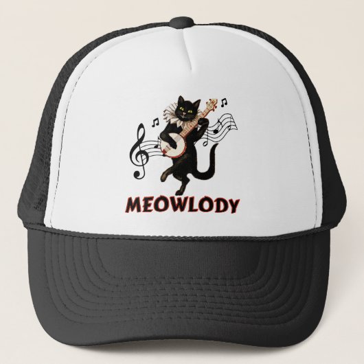 Meolody Cat Music Guitar Trucker Pet (Voorkant)