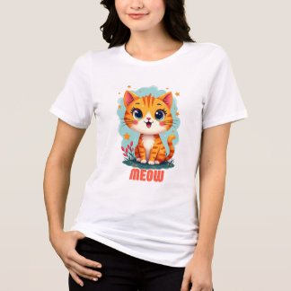 Meow Bella + Canvas Vrouwen T-shirt – Perfect