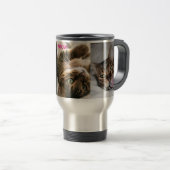 Meow Bengal Cat Travel Mug Reisbeker (Voorkant rechts)