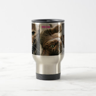 Meow Bengal Cat Travel Mug Reisbeker
