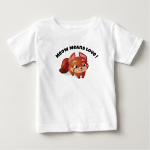 Meow betekent liefde Kinder T-shirt - Schattigee C