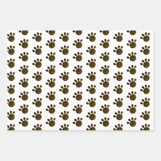 Meow Black Kitty Cat Fishbone Pattern Pink Inpakpapier Vel (Voorkant 2)