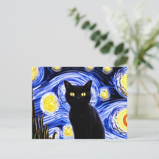 Meow Briefkaart (Staand voorkant)