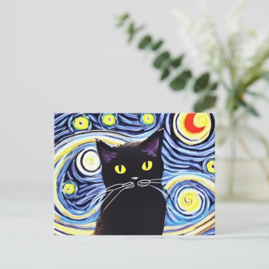 Meow Briefkaart (Staand voorkant)