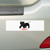 Meow Bumpersticker (Op auto)